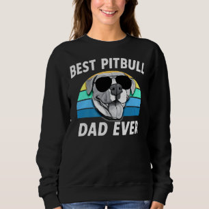 Sudadera Mens Funny Mejor Papá Pitbull Nunca