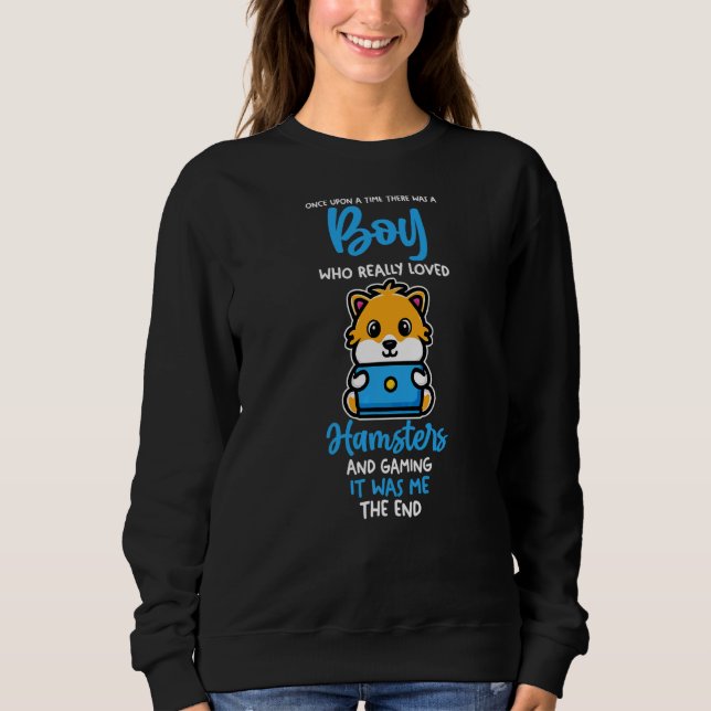 Sudadera Mens Gaming Gamer Hamster (Anverso)