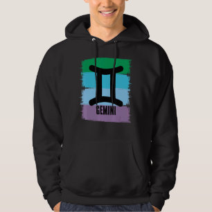 Sudadera Mens Gemini Zodiac May Birthday June Nacido Symbol