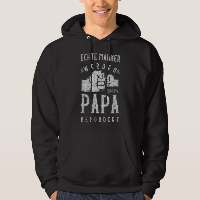 Sudadera Mens German  New dad  Dad child (Anverso)