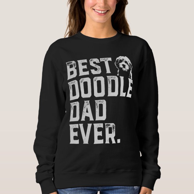 Sudadera Mens Goldendoodle Dad Mejor Doodle Dad Nunca (Anverso)