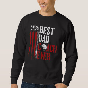 Sudadera Mens Golf Mejor Entrenador De Papá Alguna Vez Golf