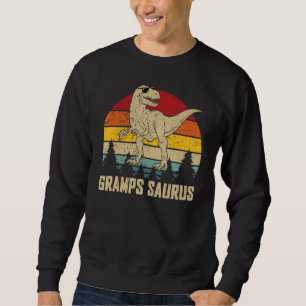 Sudadera Mens Grampssaurus T rex Dinosaur Dad Day