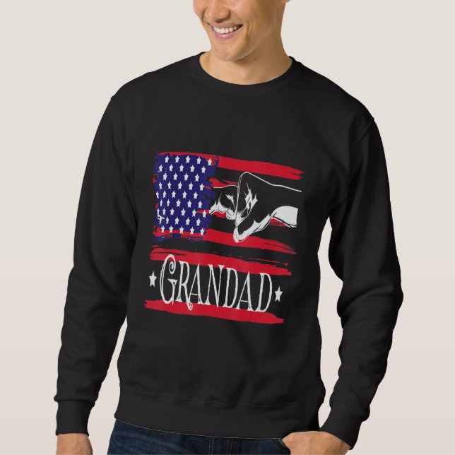 Sudadera Mens Grandad (Anverso)