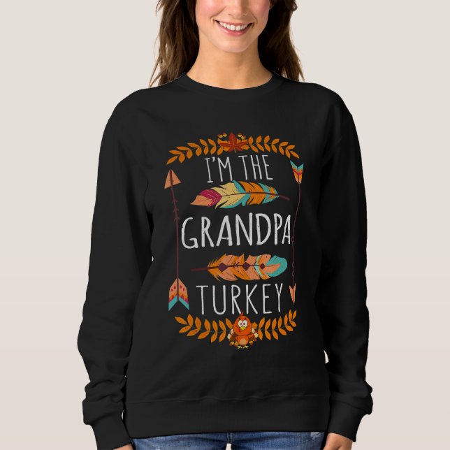 Sudadera Mens Granddad The Grandpa Turkey Day 2022 Happy Th (Anverso)