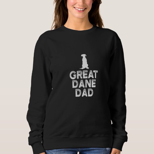 Sudadera Mens Great Dane Papa Great Dane perro propietario  (Anverso)