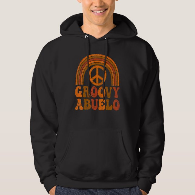 Sudadera Mens Groovy Abuelo 70s Aesthetic Nostalgia 1970's  (Anverso)