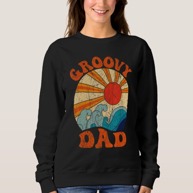 Sudadera Mens Groovy Dad 70s Aesthetic Nostalgia 1970's Ret (Anverso)