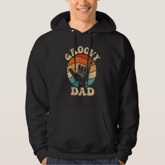 Sudadera Mens Groovy Dad 70s Aesthetic Nostalgia 1970's Ret