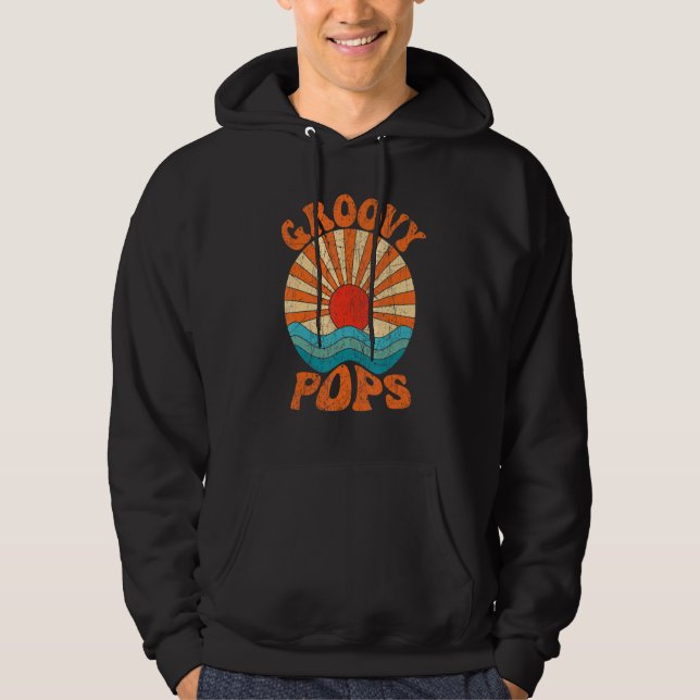 Sudadera Mens Groovy Pops 70s Aesthetic Nostalgia 1970's Re (Anverso)