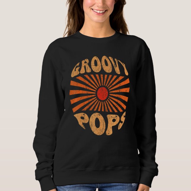 Sudadera Mens Groovy Pops Nostalgia estética de los años 70 (Anverso)