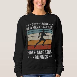 Sudadera Mens Half Marathon Cita Para Un Padre De Medio Mar