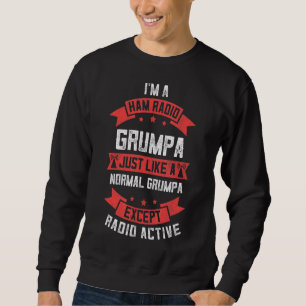 Sudadera Mens Ham Radio Grumpa Fun Fathers Day Radio Activ