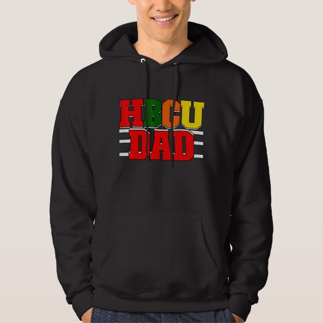 Sudadera Mens Hbcu Dad Históricamente Colegios y Univer Neg (Anverso)