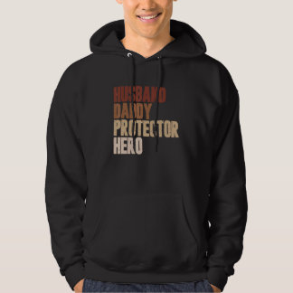 Sudadera Mens Husband Daddy Protector Hero Father's Day Cam