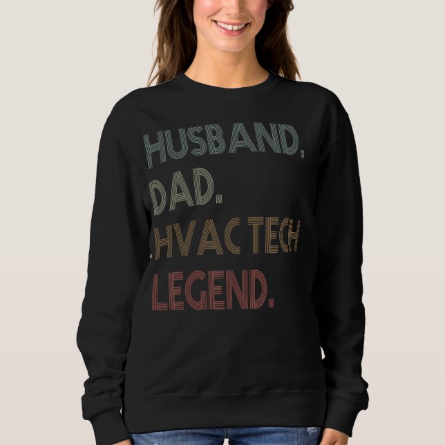 Sudadera Mens  HVAC Technician Husband Dad hvac tech Legend (Anverso)