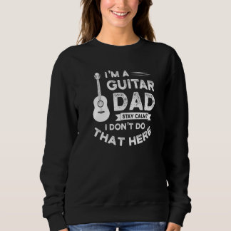 Sudadera Mens I'm a guitar dad stay calm guitar string inst