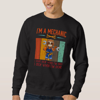 Sudadera Mens I'm Mechanic Stop When I'm Done Mechanist Eng