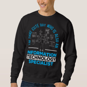 Sudadera Mens Information Technology Specialist Computer Jo