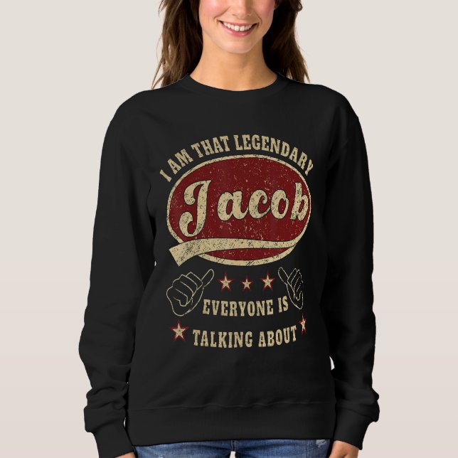 Sudadera Mens Jacob Soy Ese Legendario Jacob (Anverso)