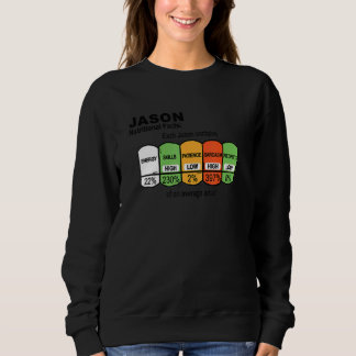 Sudadera Mens Jason Nutritional Facts Jason