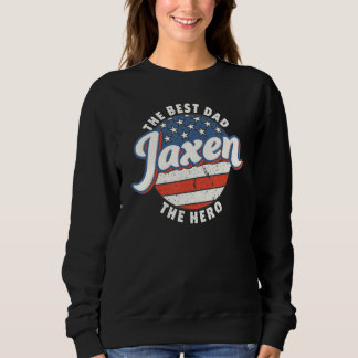 Sudadera Mens Jaxen Best Dad Hero US Flag Personalised Fath