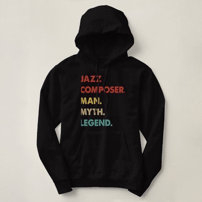 Sudadera Mens Jazz Composer Man Myriend (Diseño del anverso)