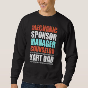 Sudadera Mens Kart Dad Kart Carreras Go Karting Racer