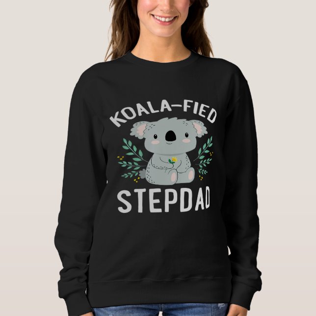 Sudadera Mens Koala-Fied Stepdad Cute Koala Bear Pun Chiste (Anverso)
