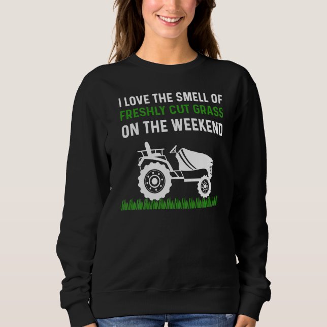 Sudadera Mens Lawn Mowing Dad Landscapar Yard Work Mower Cu (Anverso)
