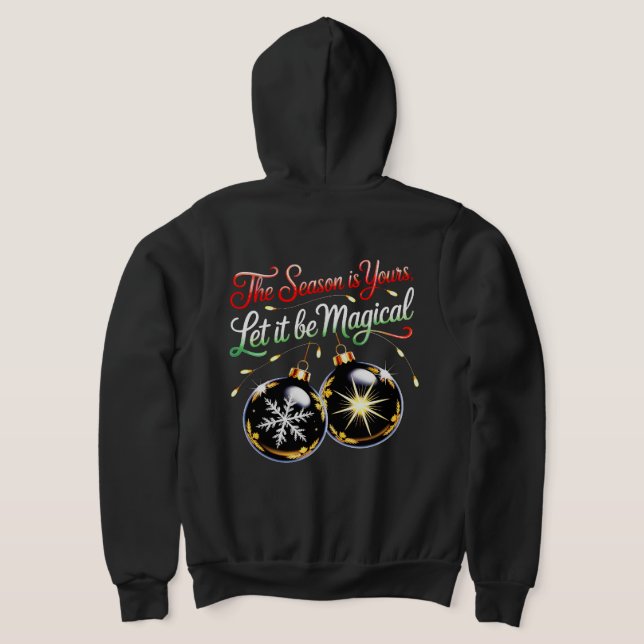 Sudadera Men's Magical Christmas Ornament Cozy Winter Festi (Distribución Reverso )