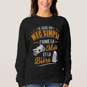 Sudadera Mens Mec Simple Love Motocicleta Bebiker Biker