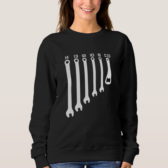 Sudadera Mens Mechanic Car Beer Alcohol Craftsman (Anverso)