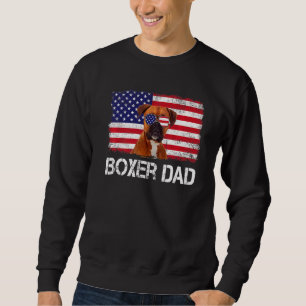 Sudadera Mens Mens Boxer Dad Ee. Uu. Bandera Patriótica 4 D
