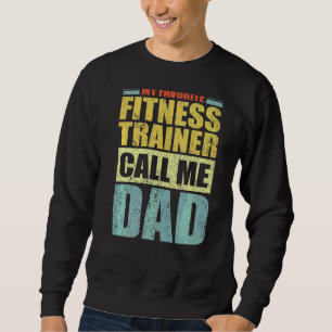 Sudadera Mens Mi entrenador favorito de fitness me llama pa