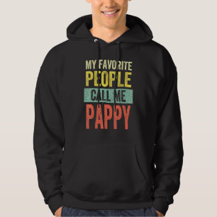 Sudadera Mens Mi Gente Favorita Me Llama Pappy Dad