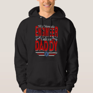 Sudadera Mens Mi Ingeniero Favorito Me Llama Daddy Engineer