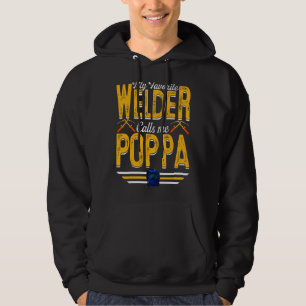 Sudadera Mens Mi Soldador Favorito Me Llama Poppa Wellness 