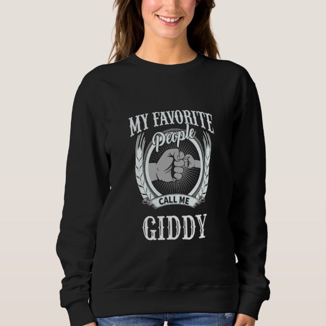 Sudadera Mens My Favorite People Call Me Giddy fist bump Sy (Anverso)