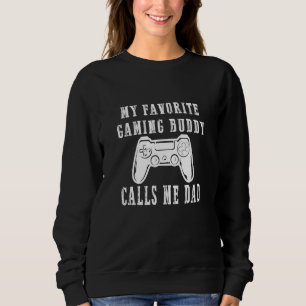 Sudadera Mens My Favorito Gaming Buddy Me Llama Dad Video-g