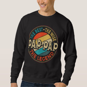 Sudadera Mens Pap Pap The Best The Wire The Legend Grandpa