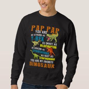 Sudadera Mens Pap Papsaurus T Rex Dinosaur Pap Pap Saurus F