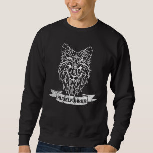 Sudadera Mens Papa Wolf Pack Guide del libro de papá Geomet