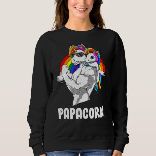 Sudadera Mens Papacorn Dad Unicornio