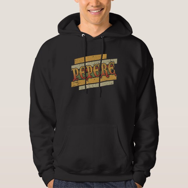 Sudadera Mens Pepere Retro Vintage Stepfather (Anverso)