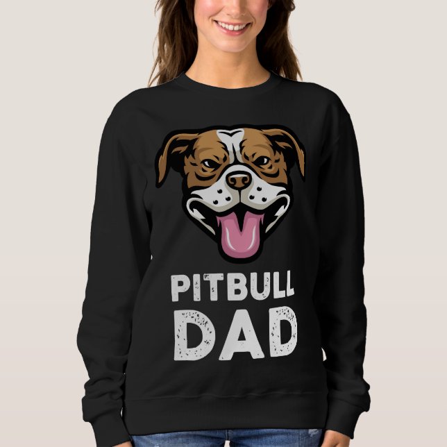 Sudadera Mens Pitbull Dad Pittie Pitty Mascota Funny Perder (Anverso)