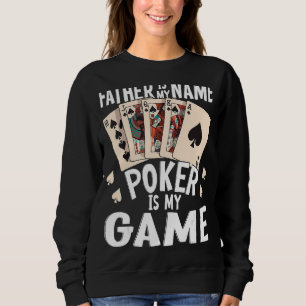 Sudadera Mens Poker Papá Padre Jugador de Poker