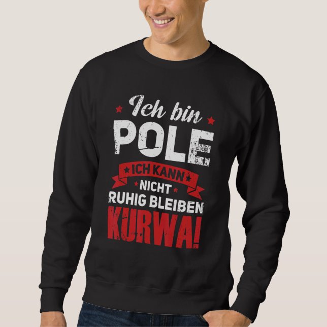 Sudadera Mens Polonia Polonia (Anverso)