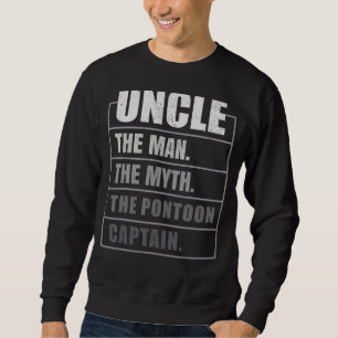 Sudadera Mens Pontoon Uncle The Man Mypontoon Captain Fa