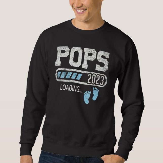 Sudadera Mens Pops 2023 Loading For Pregnancy Announcement (Anverso)